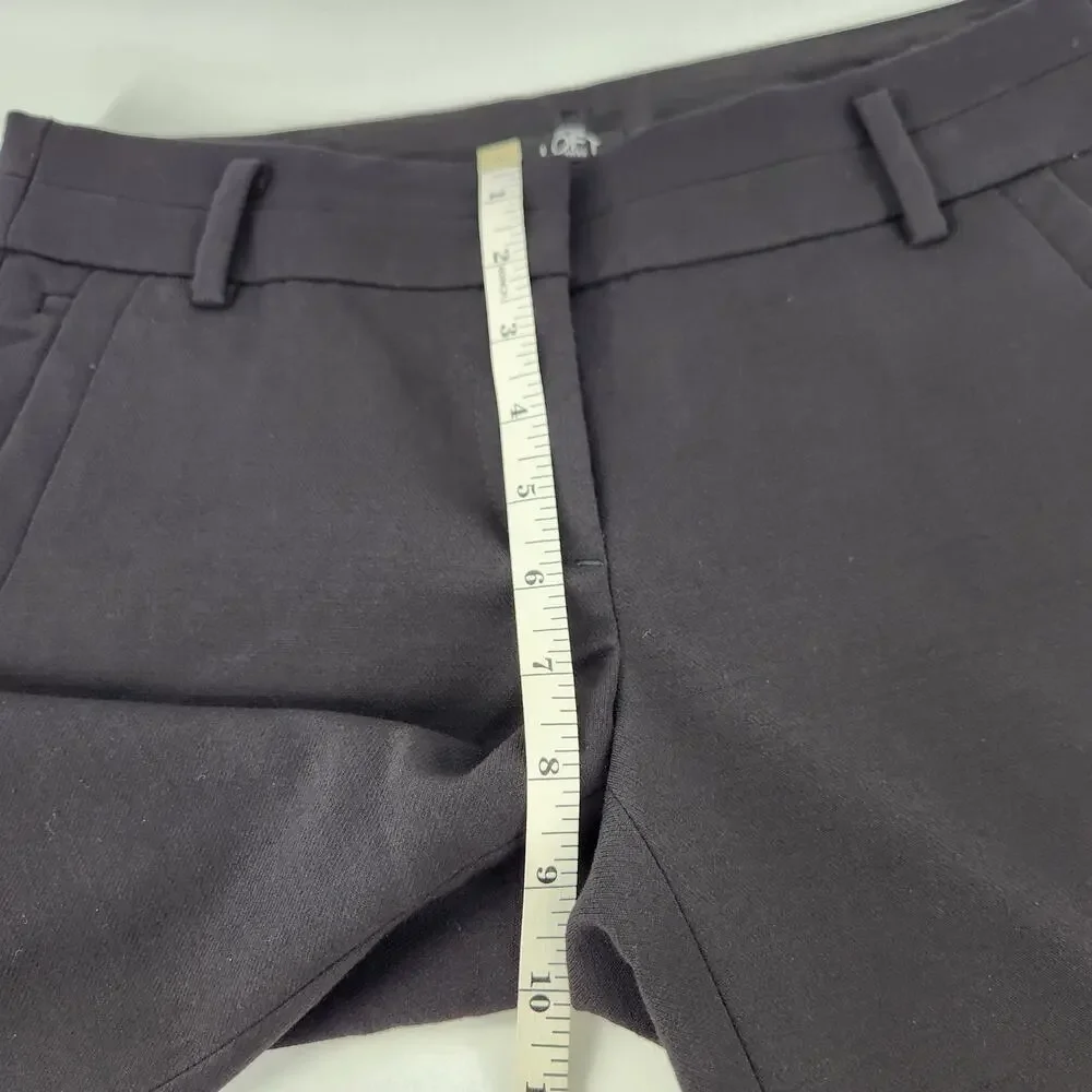 Loft Marisa Trouser Pant Size O Petite Black Slim Tapered Leg Preppy Office